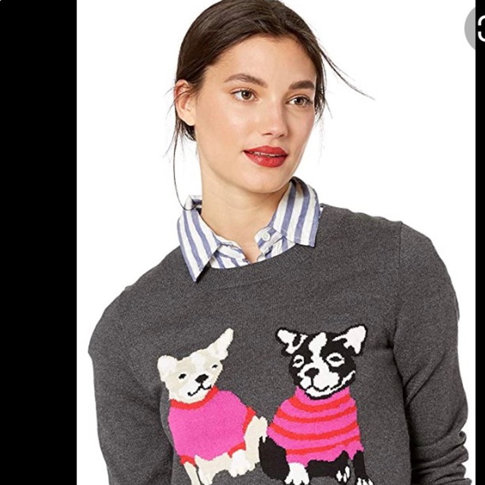 JCrew French Bulldog sweater